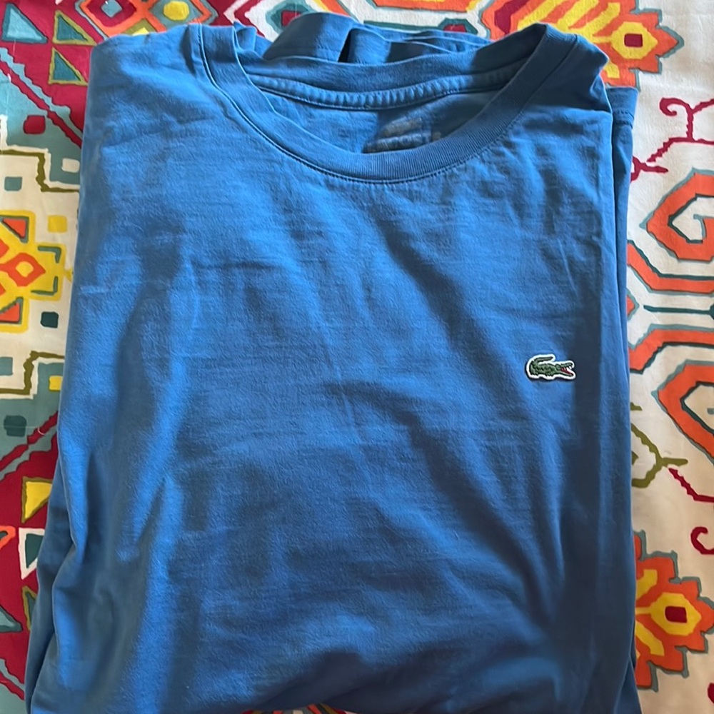 Lacoste T-shirt. Light Blue.